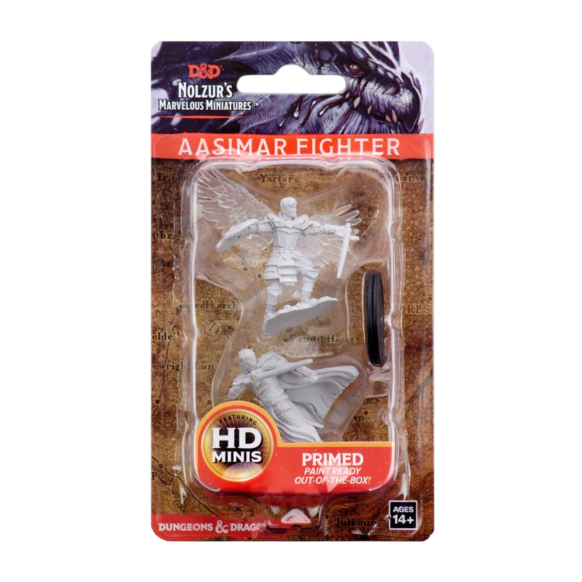 D&D Nolzur's Marvelous Miniatures: Aasimar Fighter (Custom Painted)