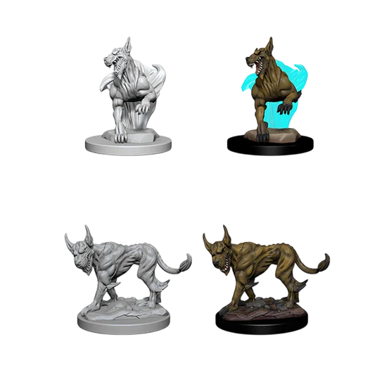 D&D Nolzur's Marvelous Miniatures: Blink Dogs (Custom Painted)