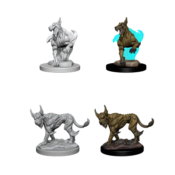 D&D Nolzur's Marvelous Miniatures: Blink Dogs (Unpainted)