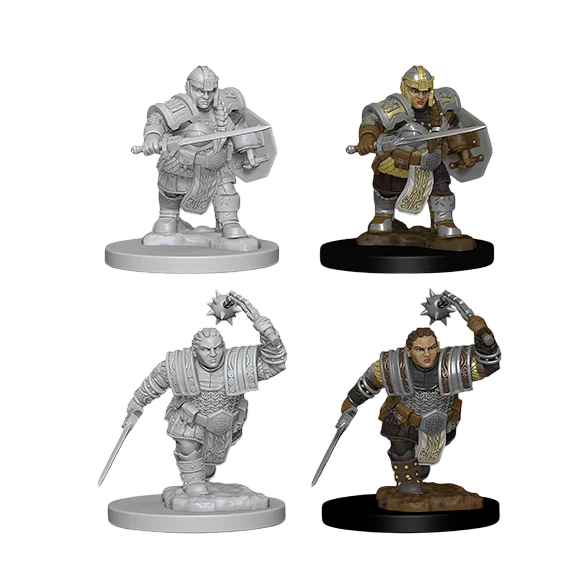 D&D Nolzur's Marvelous Miniatures: Dwarf Female Fighter (Unpainted)