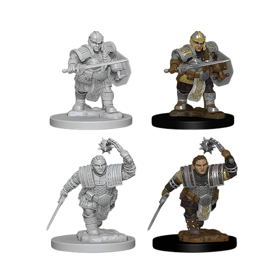 D&D Nolzur's Marvelous Miniatures: Dwarf Female Fighter (Unpainted)