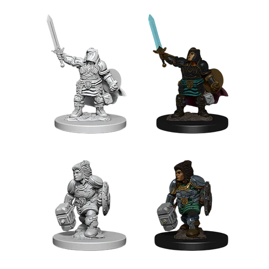 D&D Nolzur's Marvelous Miniatures: Dwarf Female Paladin (Custom Painted)