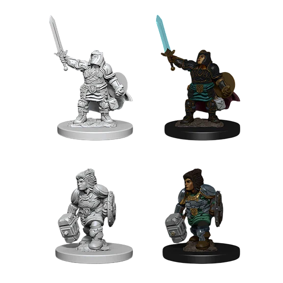 D&D Nolzur's Marvelous Miniatures: Dwarf Female Paladin (Unpainted)