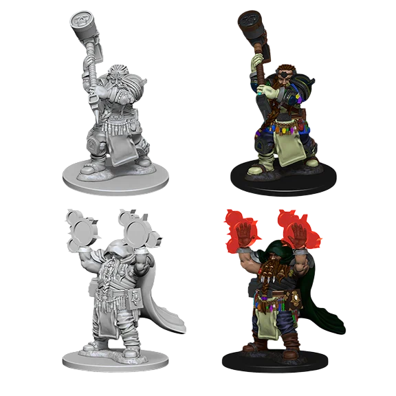 D&D Nolzur's Marvelous Miniatures: Dwarf Male Cleric (Custom Painted)