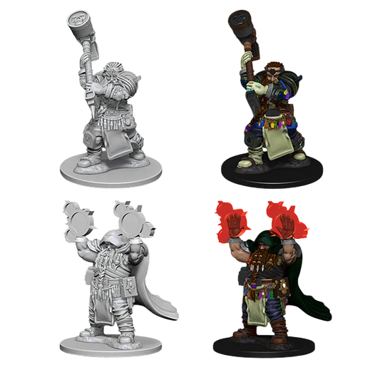 D&D Nolzur's Marvelous Miniatures: Dwarf Male Cleric (Unpainted)