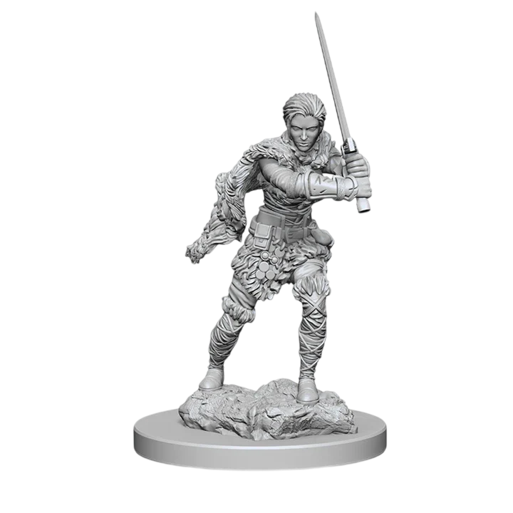 D&D Nolzur's Marvelous Miniatures: Human Female Barbarian (Custom Painted)