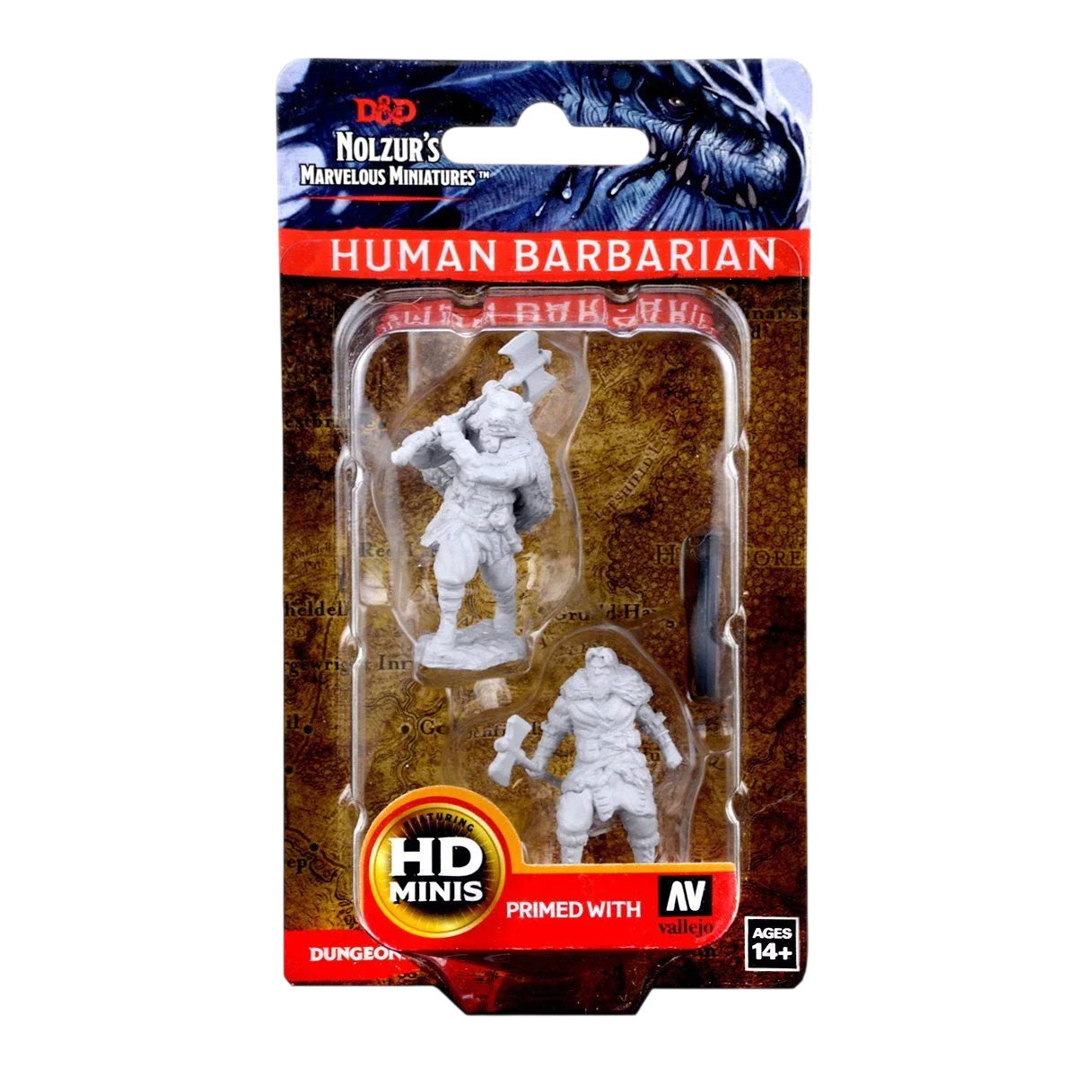 D&D Nolzur's Marvelous Miniatures: Human Male Barbarian (Custom Painted)