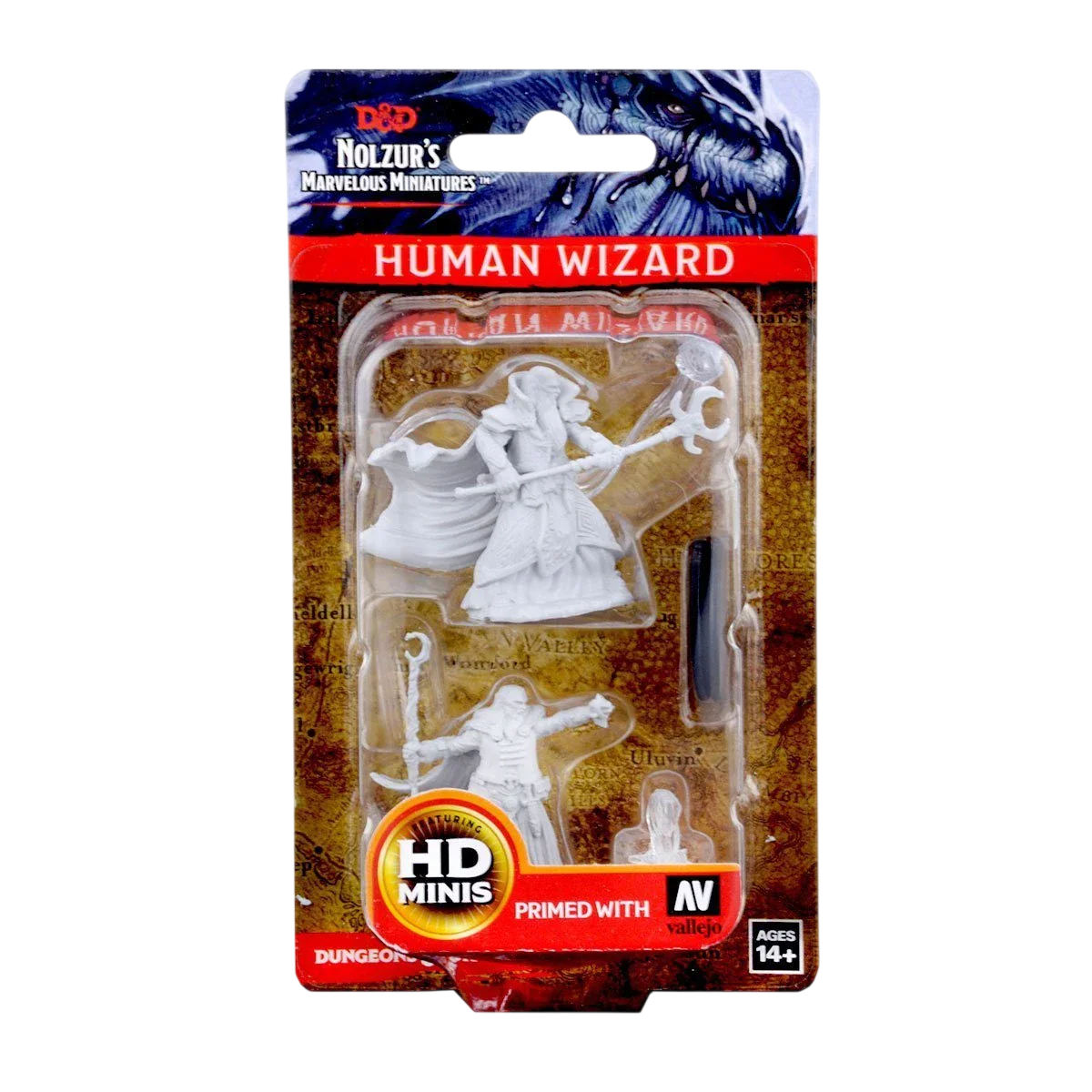 D&D Nolzur's Marvelous Miniatures: Human Male Wizard (Unpainted)