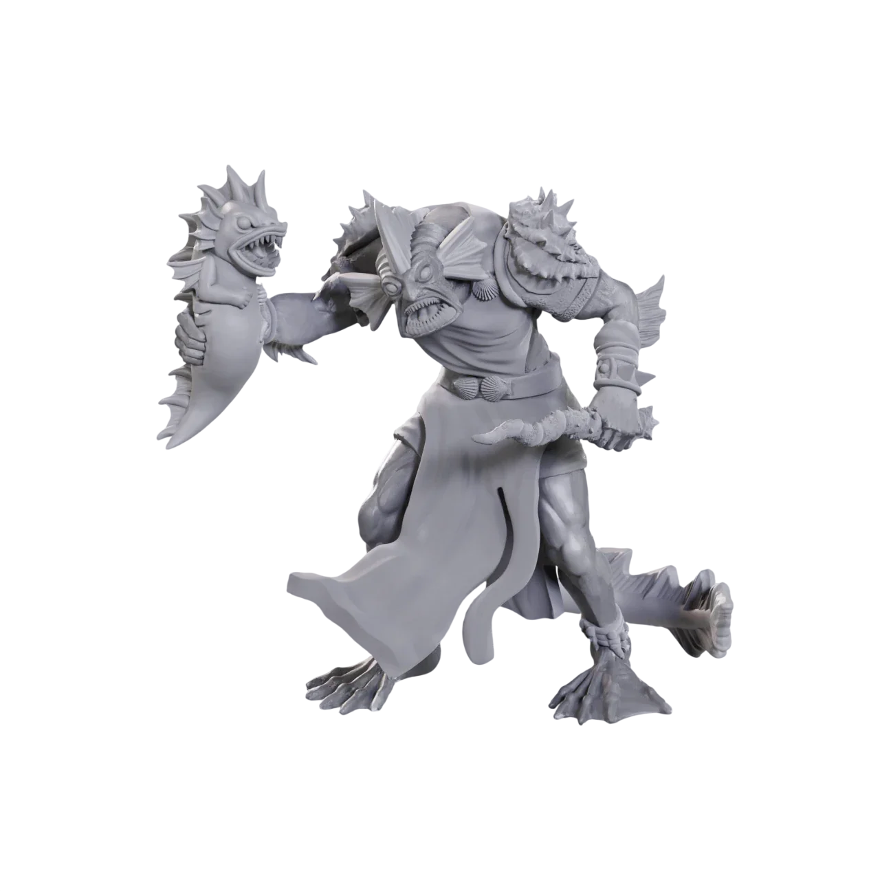D&D Nolzur's Marvelous Miniatures: Sahuagin Priestess (Custom Painted)