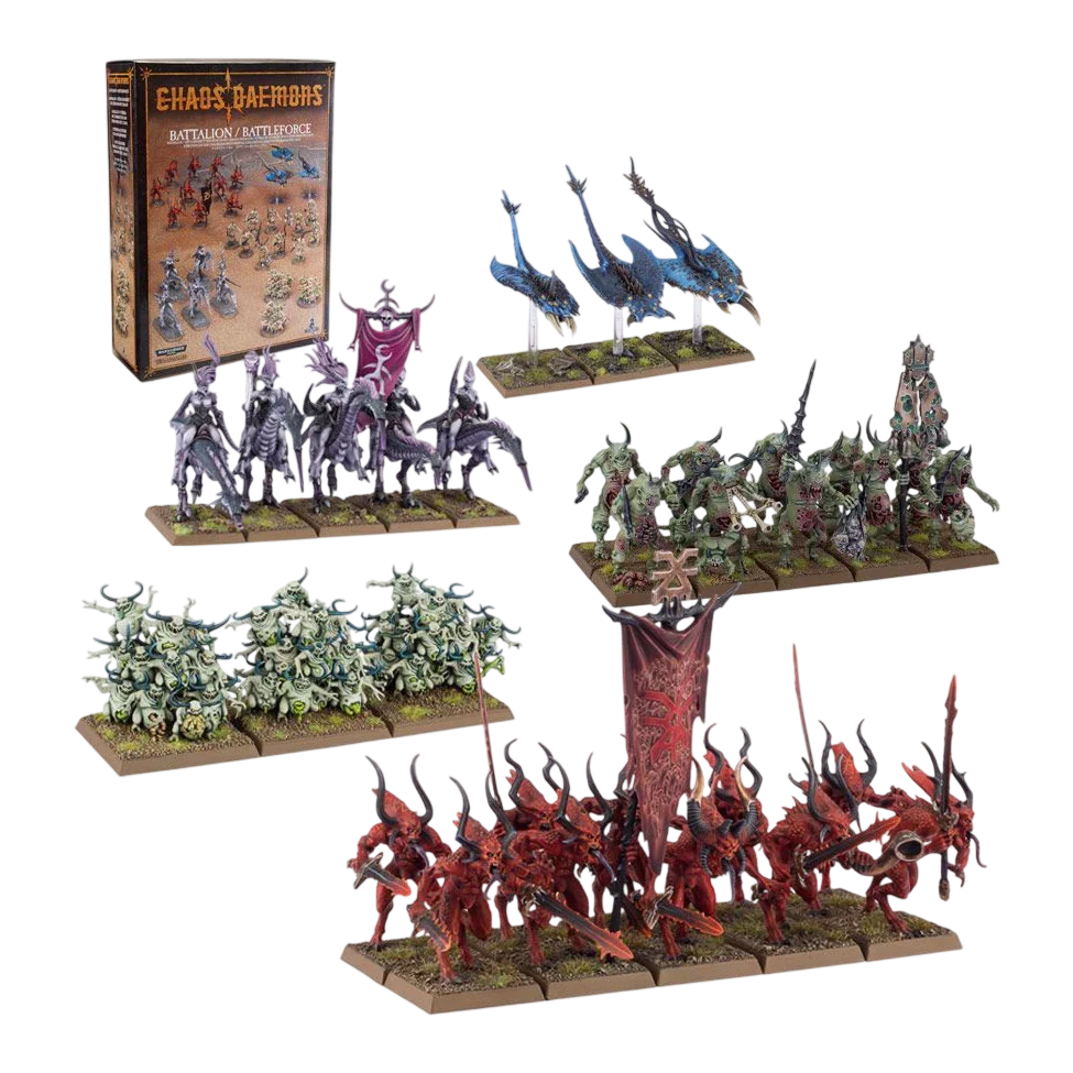 Daemons of Chaos Battalion / Battleforce (Unpainted) (Assembled)
