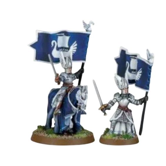 Dol Amroth Banner Bearer Foot and Mounted (Custom Painted) (Assembled)
