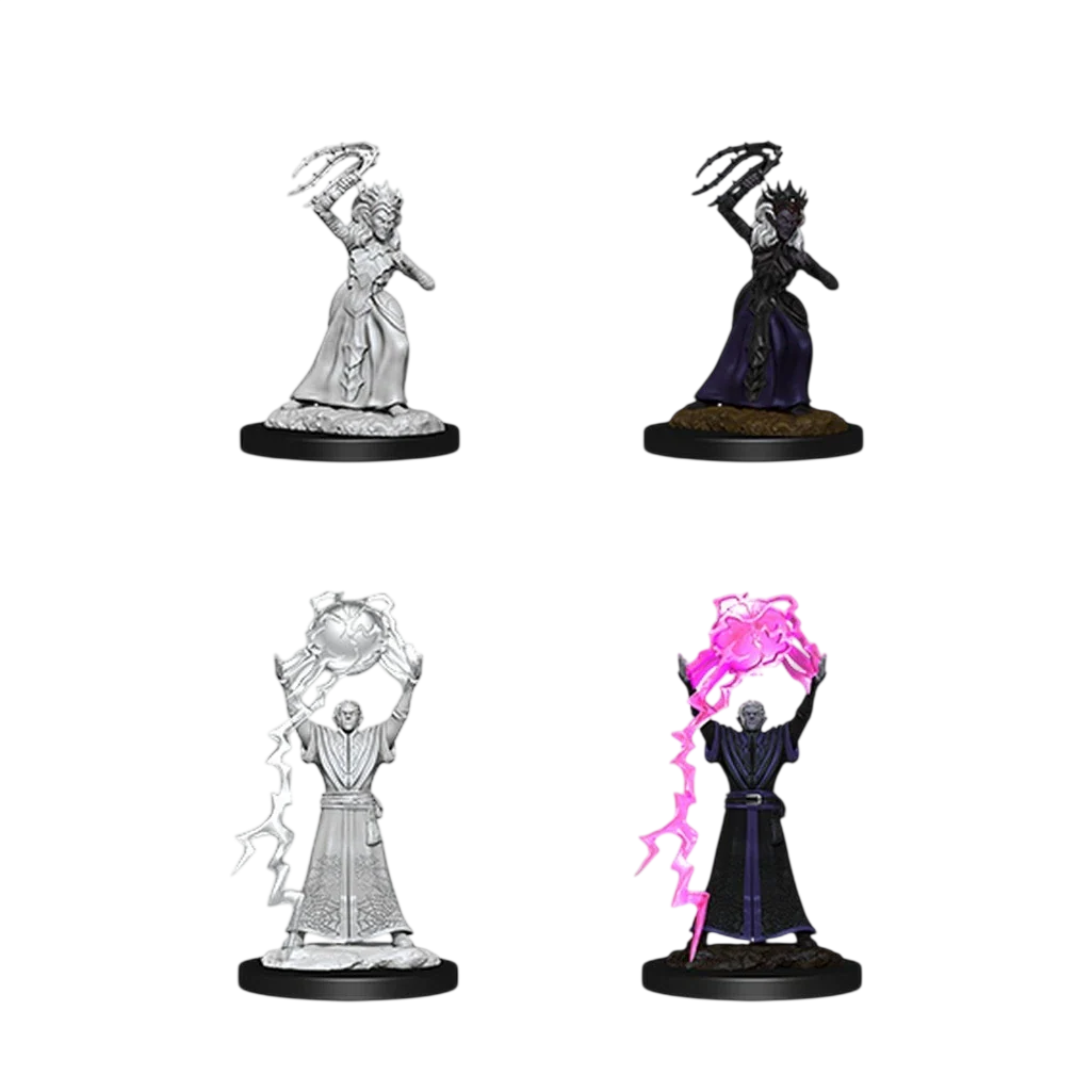 Drow Mage & Drow Priestess (Custom Painted)