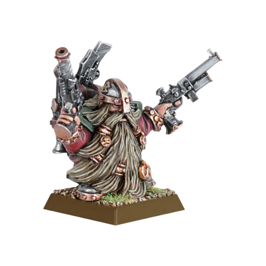 Dwarf Engineer with Brace of Pistols (Unpainted) (Assembled)