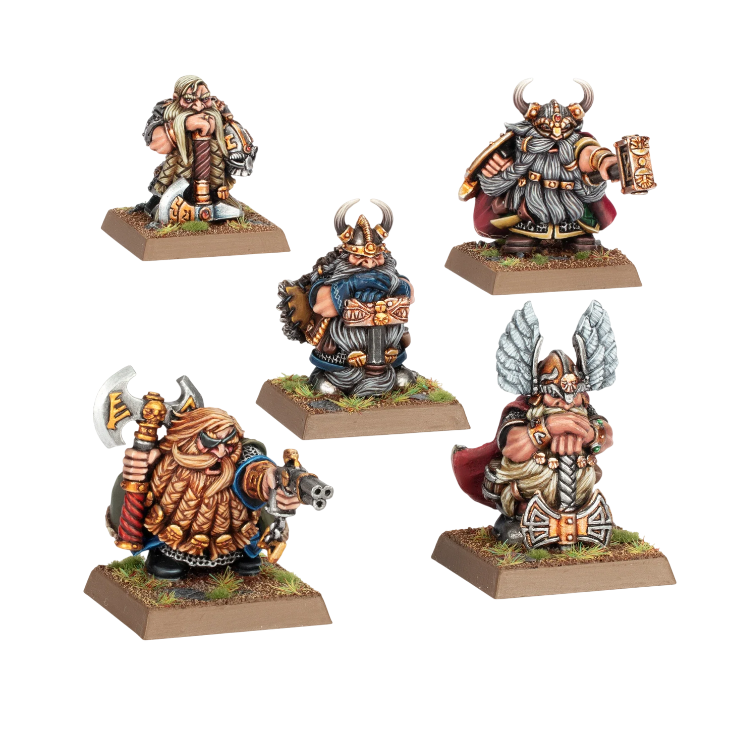 Dwarf Lords (Unpainted) (Assembled)