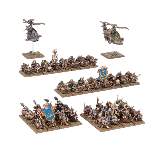 Dwarfen Mountain Holds Battalion (Unpainted) (Assembled)
