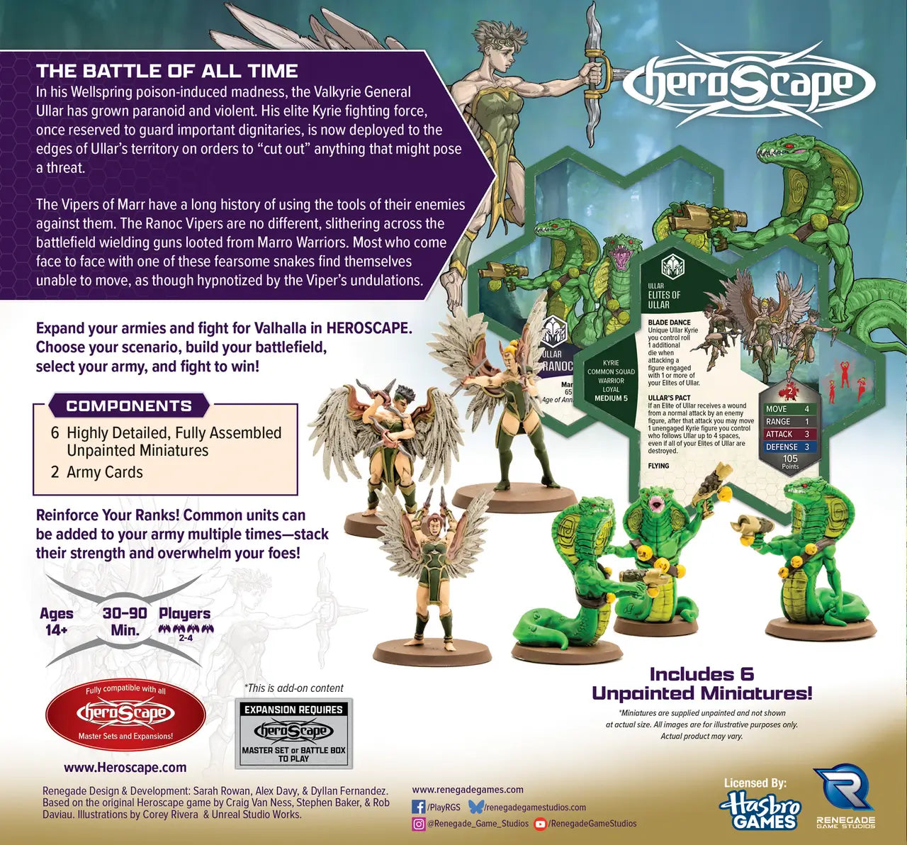 Elites of Ullar and Ranoc Vipers Army Expansion (Unpainted) (New in Box)