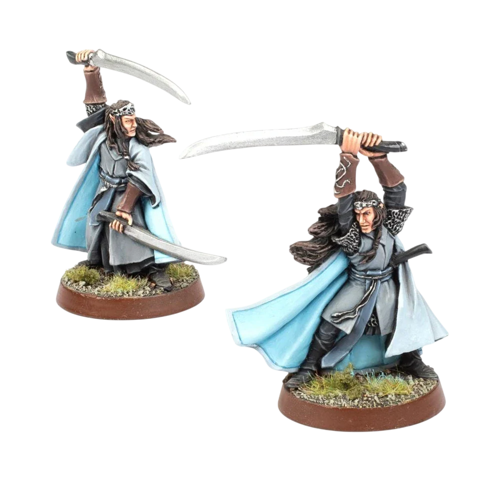 Elladan & Elrohir (Unarmoured) (Unpainted) (Assembled)