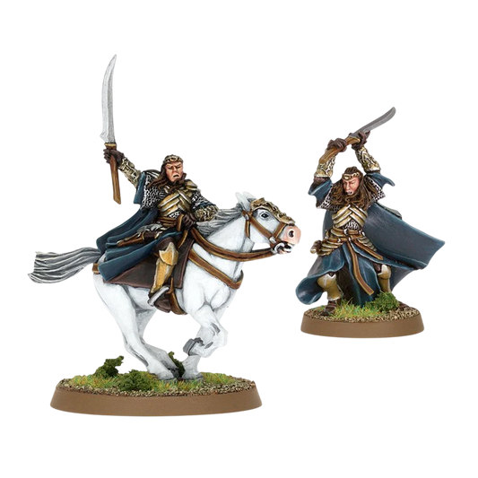 Elladan Foot and Mounted (Unpainted) (Assembled)