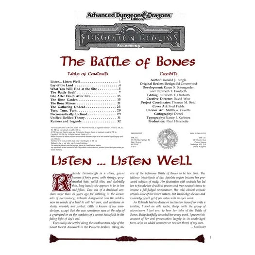 Elminster's Ecologies Appendix I (1995)