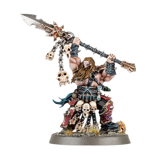 Exalted Deathbringer with Impaling Spear (Unpainted) (Assembled)