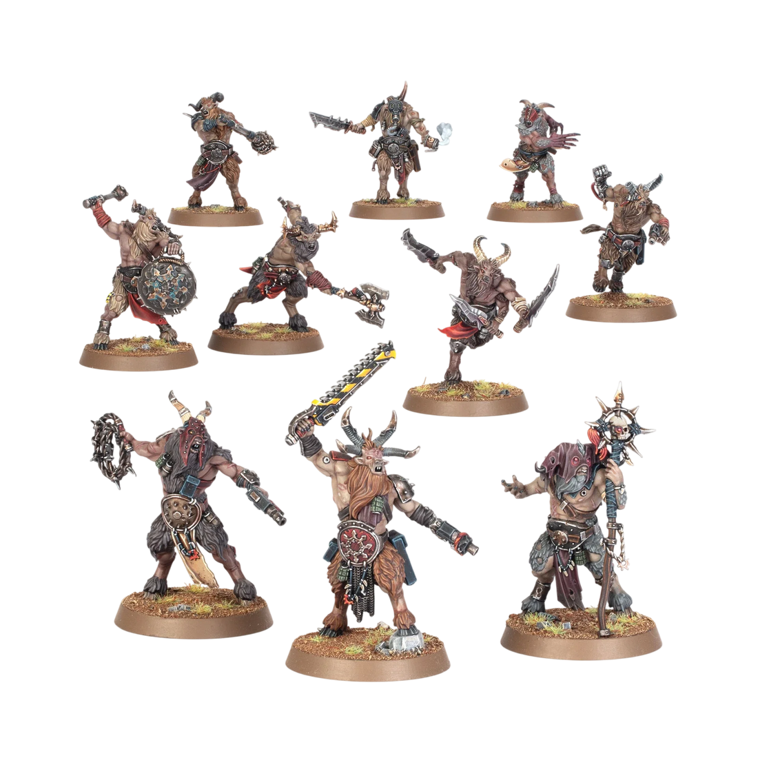 Fellgor Beastmen (Custom Painted) (Assembled)