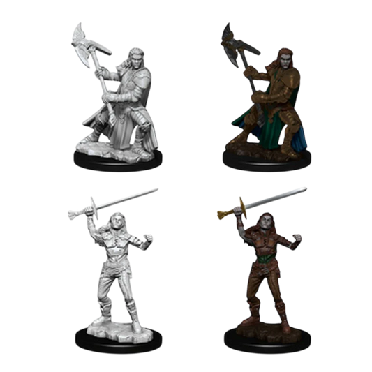 Female Half-Orc Fighter (Custom Painted)
