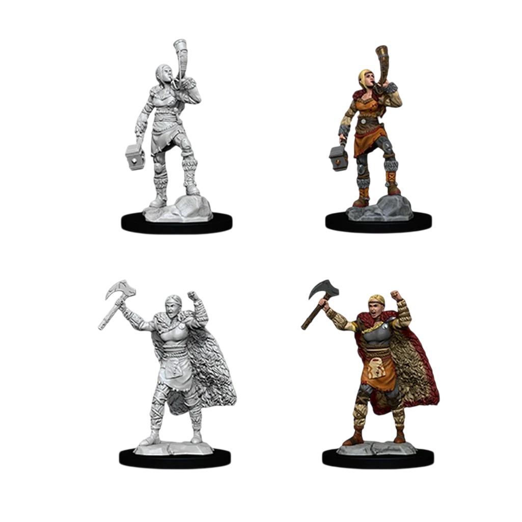 Female Human Barbarian (Custom Painted)