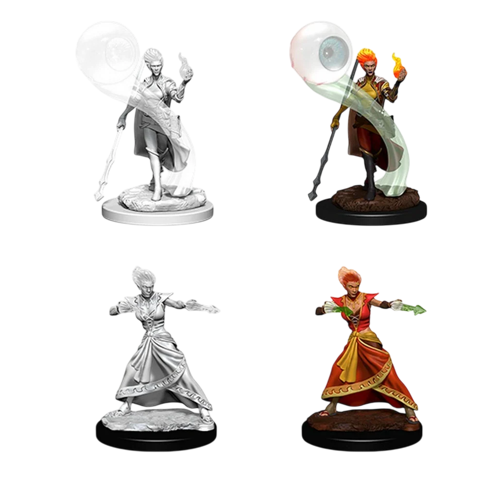 Fire Genasi Female Wizard (Unpainted)