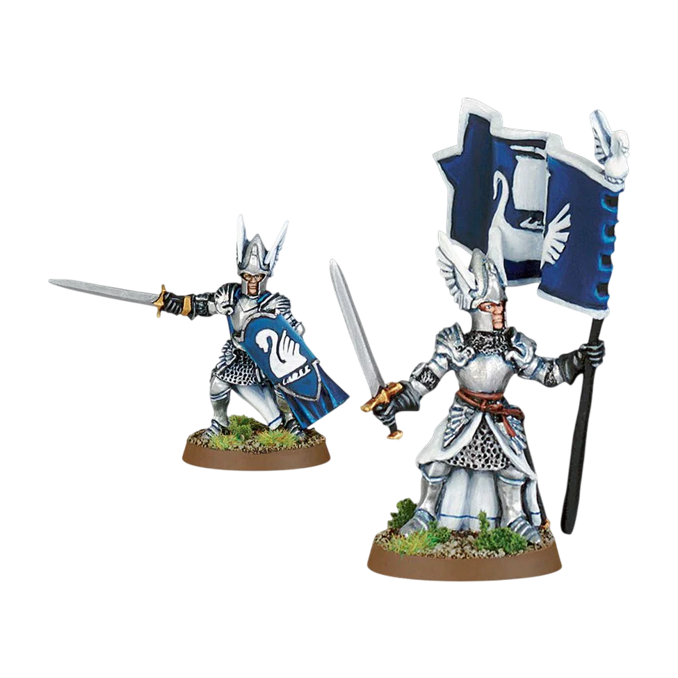 Foot Knights of Dol Amroth Command (Custom Painted) (Assembled)