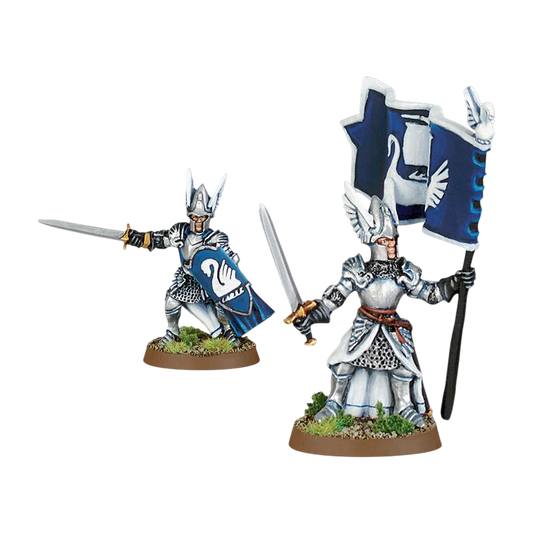 Foot Knights of Dol Amroth Command (Custom Painted) (Assembled)