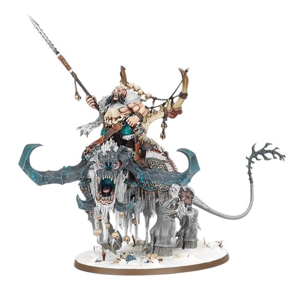 Frostlord on Stonehorn (Custom Painted) (Assembled)