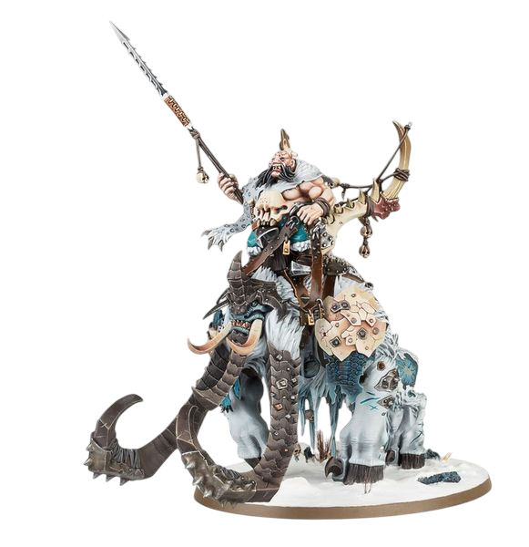 Frostlord on Thundertusk (Unpainted) (Assembled)