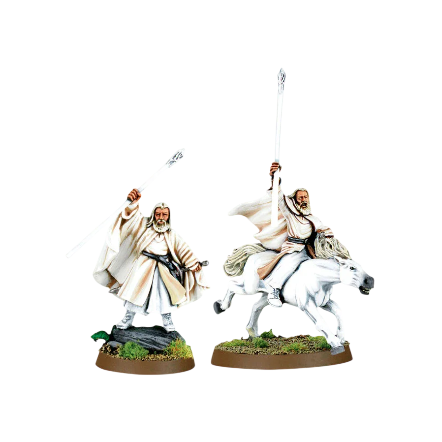 Gandalf the White Foot and Mounted (New on Sprue)