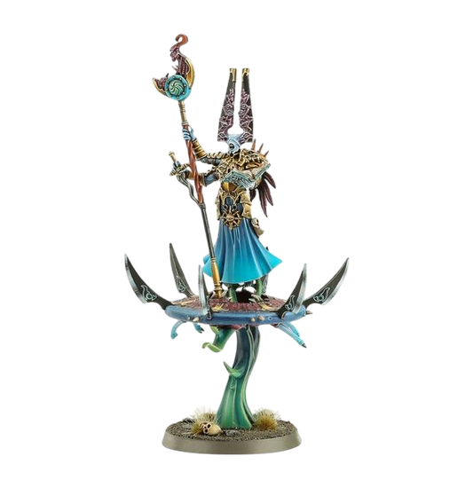 Gaunt Summoner of TzeentchonDisc of Tzeentch (Unpainted) (Assembled)