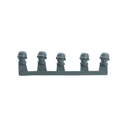 German Assault Pioneer Helmet sprue (Unpainted) (Assembled)