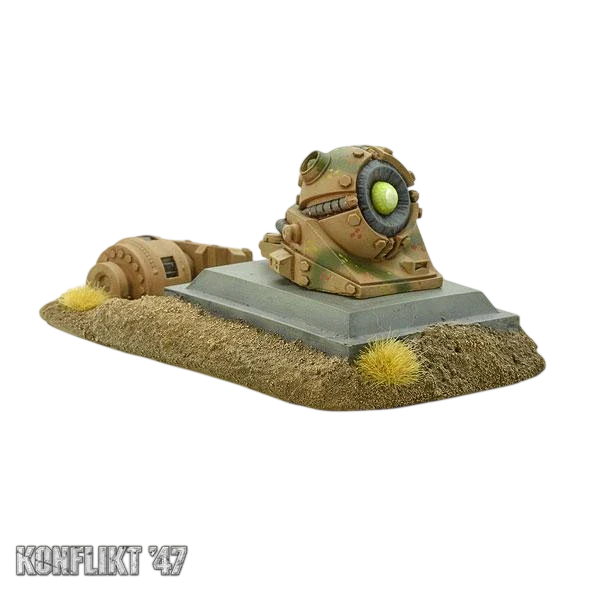 German Schwerefeld Projektor turret emplacement (Unpainted) (Assembled)