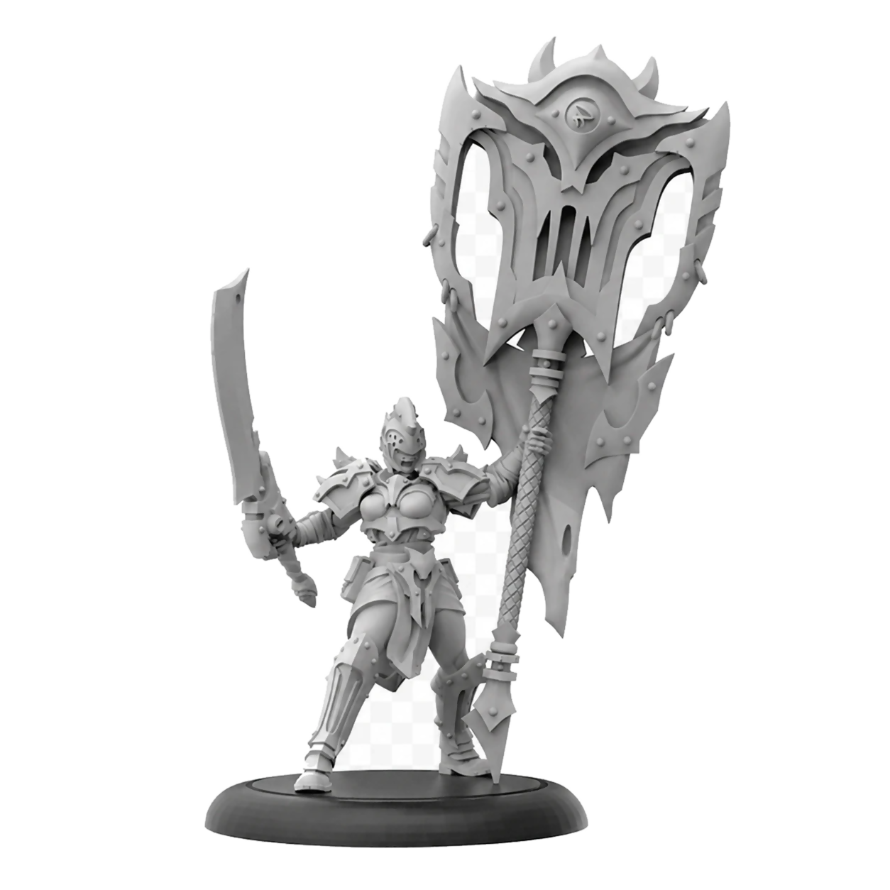 Orgoth Standard Bearer (Unpainted) (Assembled)