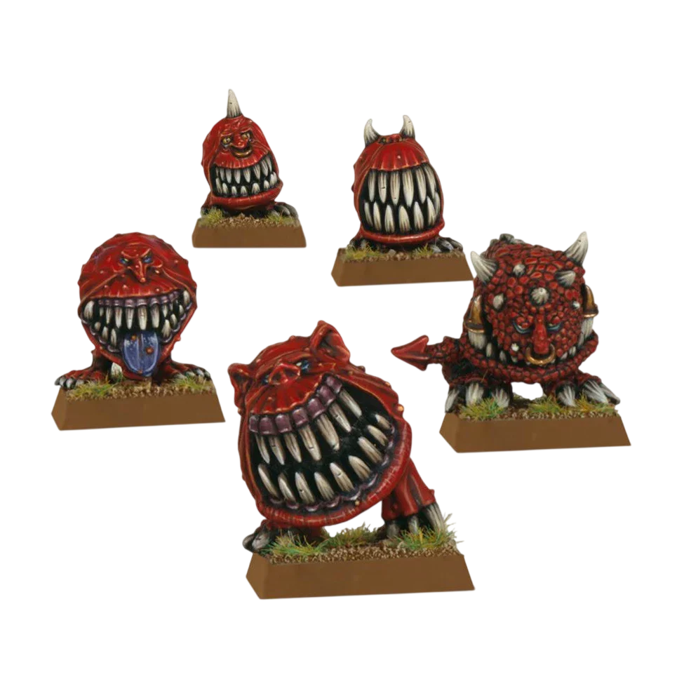 Gnarly Cave Squigs (Unpainted) (Assembled)