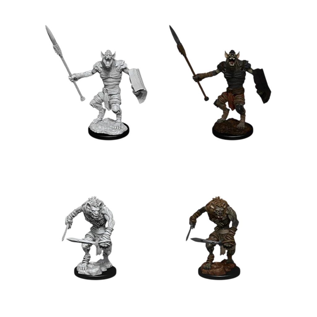Gnoll & Gnoll Flesh Gnawer (Custom Painted)