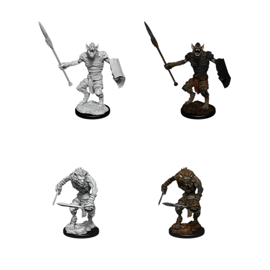 Gnoll & Gnoll Flesh Gnawer (Custom Painted)