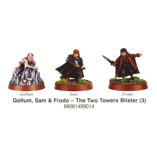Gollum, Sam & Frodo - The Two Towers (New in Box)