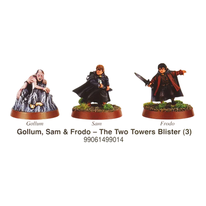 Gollum, Sam & Frodo - The Two Towers (New on Sprue)