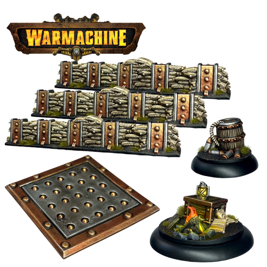 Gravediggers Defenses Set (Unpainted) (Assembled)