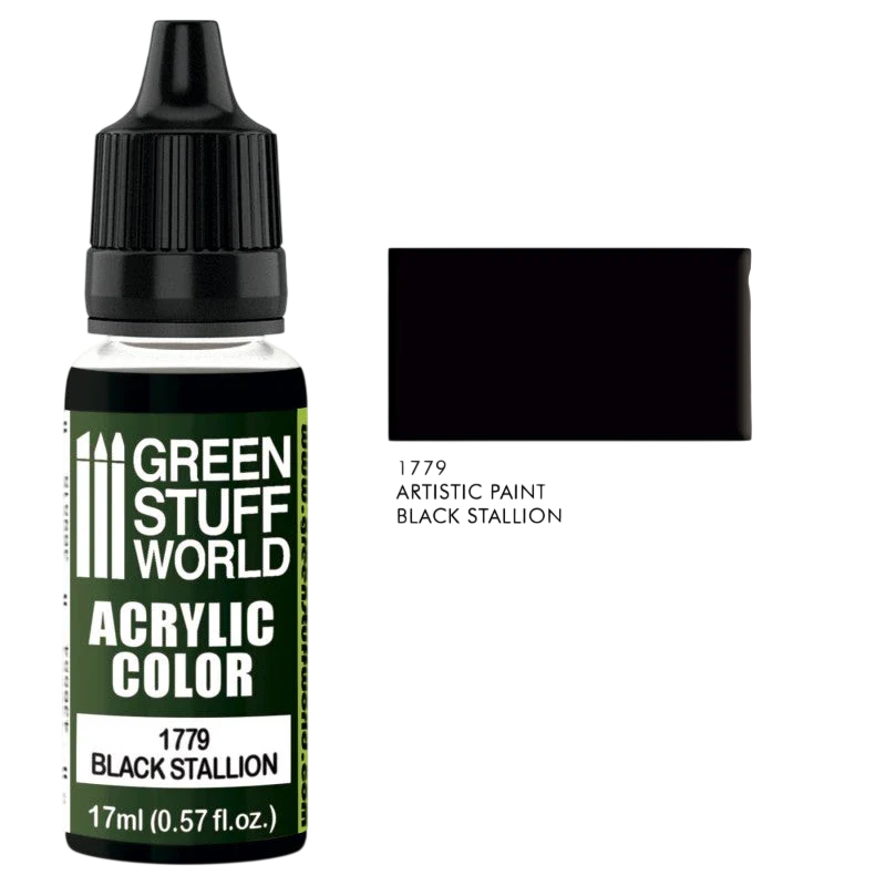 Green Stuff World - Acrylic Color Black Stallion 1779
