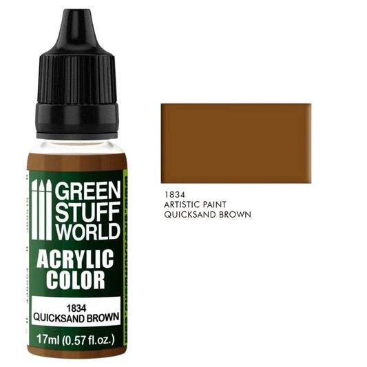 Green Stuff World - Acrylic Color Paint Quicksand Brown 1834 for Models and Miniatures