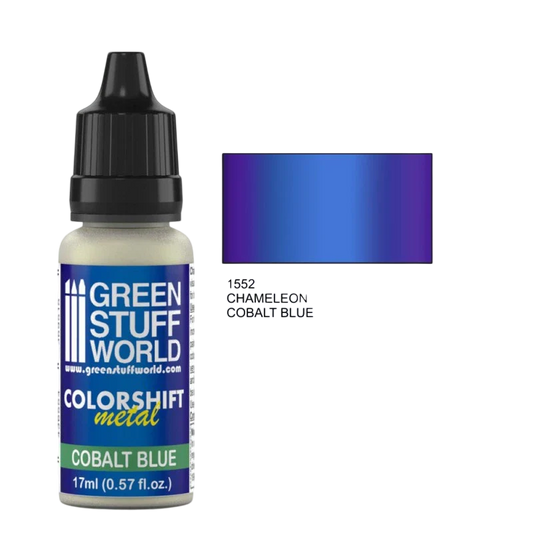 Green Stuff World - Chameleon Metal Paint Cobalt Blue 1552 for Models and Miniatures
