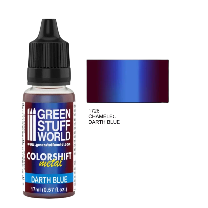 Green Stuff World - Chameleon Metal Paint Darth Blue 1728 for Models and Miniatures