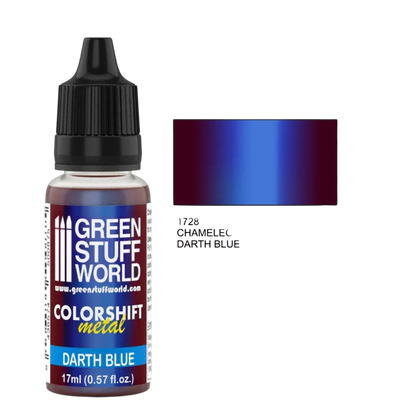 Green Stuff World - Chameleon Metal Paint Darth Blue 1728 for Models and Miniatures