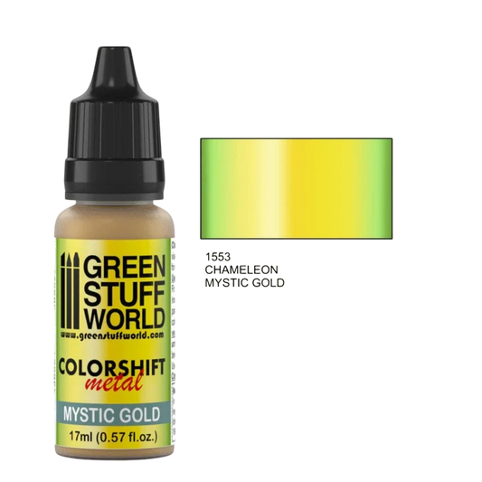 Green Stuff World - Chameleon Metal Paint Mystic Gold 1553 for Models and Miniatures