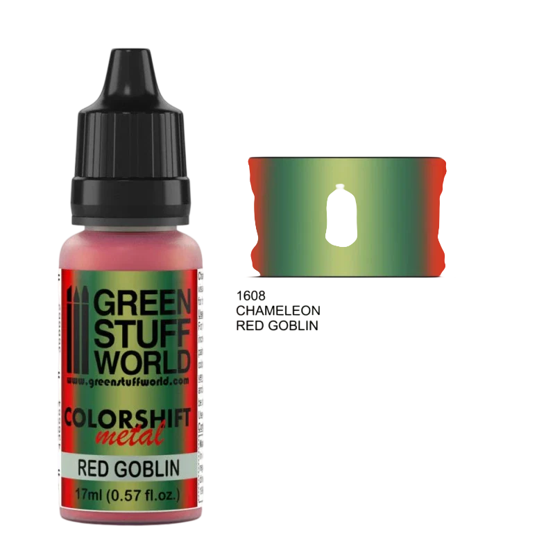 Green Stuff World - Chameleon Metal Paint Red Goblin 1608 for Models and Miniatures
